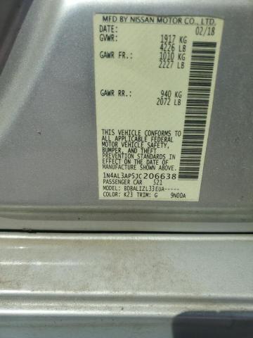 1N4AL3AP5JC206638 - 2018 NISSAN ALTIMA 2.5 Gümüş foto 13