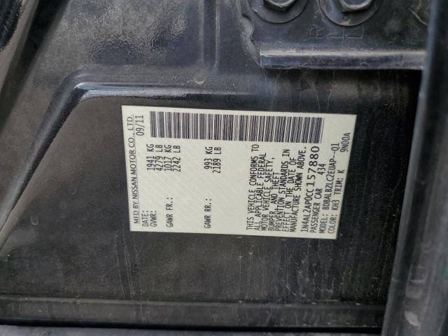 1N4AL2AP0CC157880 - 2012 NISSAN ALTIMA BASE Qara foto 13
