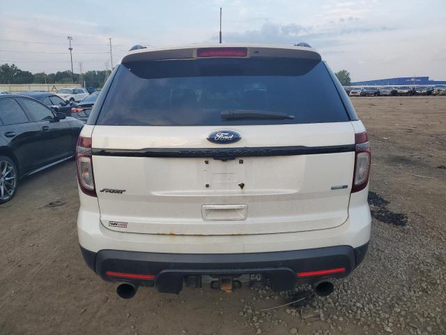 1FM5K8GT9EGA42224 - 2014 FORD EXPLORER SPORT WHITE photo 6