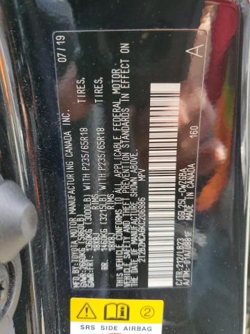 2T2BZMCA6KC206986 - 2019 LEXUS RX 350 BASE Noir photo 13