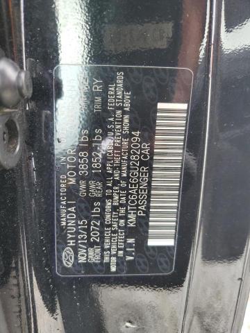 KMHTC6AE6GU282094 - 2016 HYUNDAI VELOSTER TURBO 黑色 照片 13