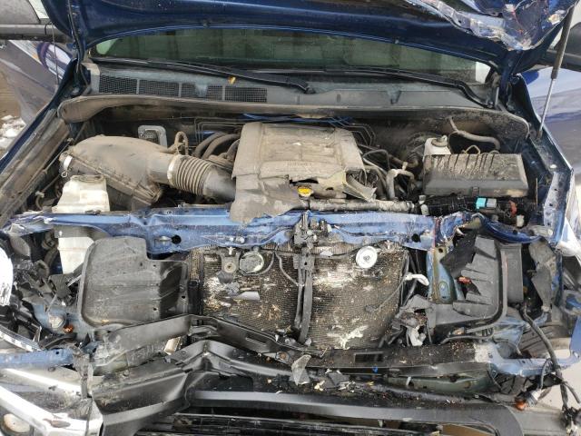 5TFUM5F19FX059583 - 2015 TOYOTA TUNDRA DOUBLE CAB SR/SR5 BLUE photo 11