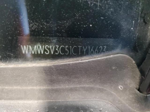 WMWSV3C51CTY16623 - 2012 MINI COOPER S CHARCOAL photo 12