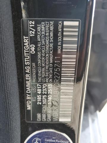 WDDGF8AB9DR275711 - 2013 MERCEDES-BENZ C 300 4MATIC BLACK photo 12
