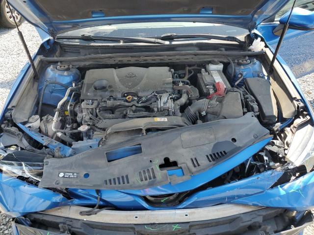 4T1B11HK1KU169744 - 2019 TOYOTA CAMRY L BLUE photo 11