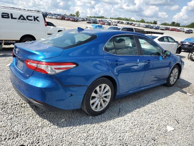 4T1B11HK1KU169744 - 2019 TOYOTA CAMRY L BLUE photo 3