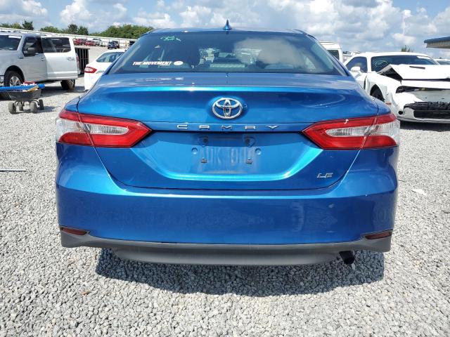 4T1B11HK1KU169744 - 2019 TOYOTA CAMRY L BLUE photo 6