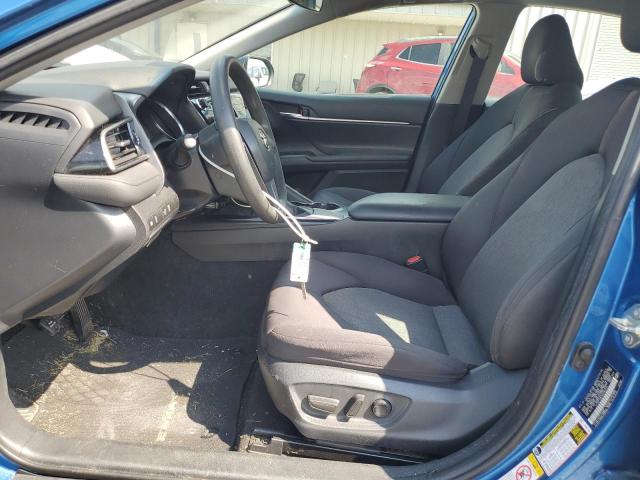 4T1B11HK1KU169744 - 2019 TOYOTA CAMRY L BLUE photo 7