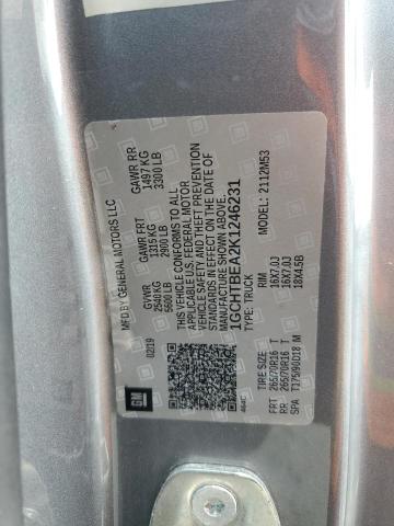 1GCHTBEA2K1246231 - 2019 CHEVROLET COLORADO ნაცრისფერი ფოტო 12