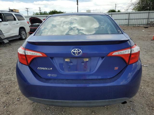 5YFBURHE7GP374106 - 2016 TOYOTA COROLLA L BLUE photo 6