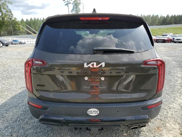 5XYP5DHC3NG296428 - 2022 KIA TELLURIDE SX BROWN photo 6