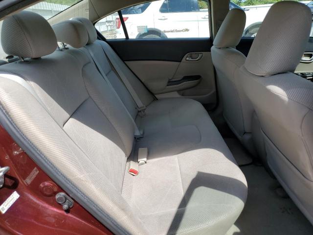 19XFB2F51CE365642 - 2012 HONDA CIVIC LX MAROON photo 10