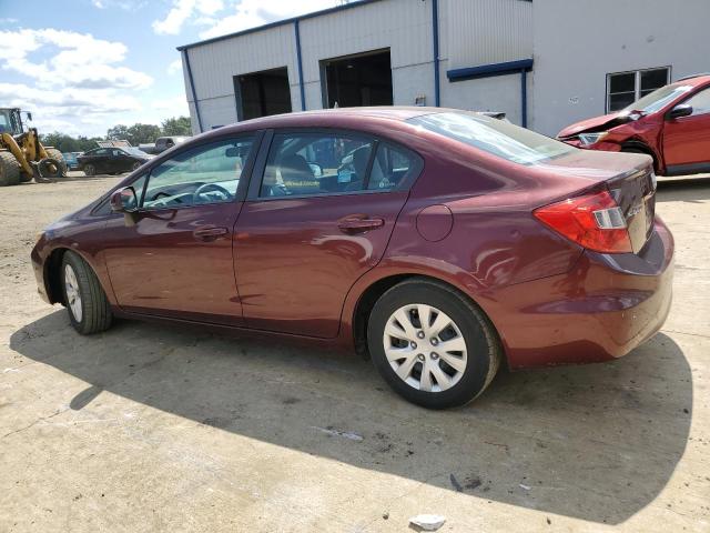 19XFB2F51CE365642 - 2012 HONDA CIVIC LX MAROON photo 2