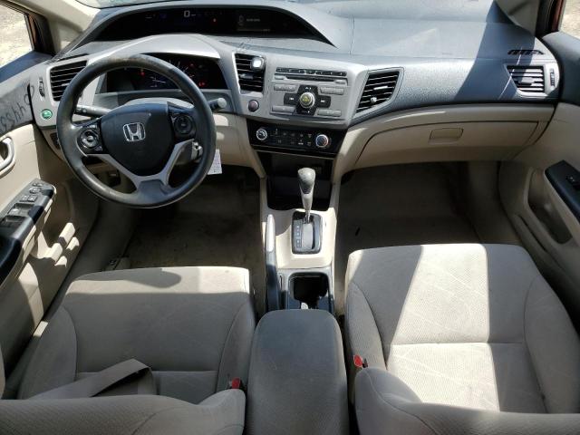 19XFB2F51CE365642 - 2012 HONDA CIVIC LX MAROON photo 8