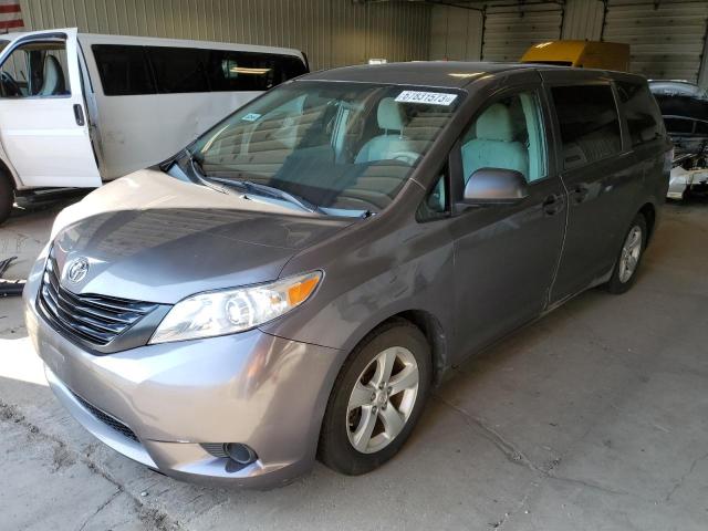 5TDZK3DC4DS368434 - 2013 TOYOTA SIENNA GRAY photo 1