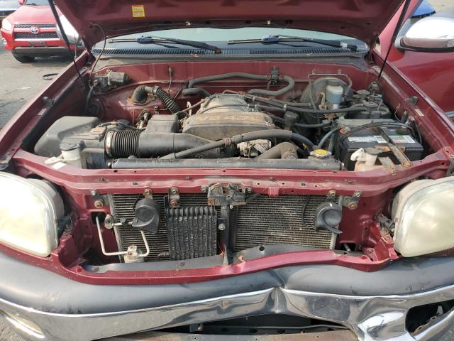 5TBBT44192S264398 - 2002 TOYOTA TUNDRA ACCESS CAB 勃艮第红 照片 11