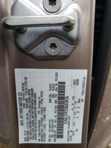 3LN6L5F92JR603856 - 2018 LINCOLN MKZ RESERVE ოქროსფერი ფოტო 12