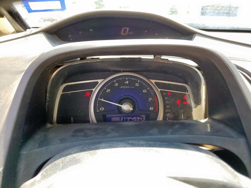 1HGFA16818L098915 - 2008 HONDA CIVIC EX WHITE photo 9