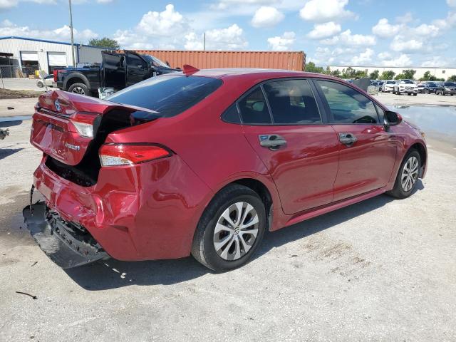 JTDEAMDE0NJ059180 - 2022 TOYOTA COROLLA LE RED photo 3