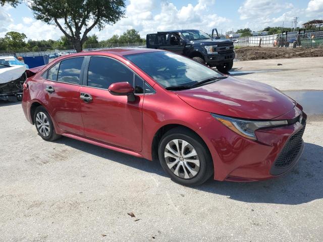 JTDEAMDE0NJ059180 - 2022 TOYOTA COROLLA LE RED photo 4