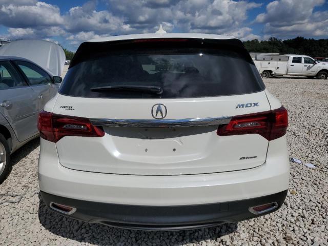 5FRYD4H61GB009128 - 2016 ACURA MDX TECHNOLOGY WHITE photo 6