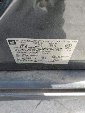 3GYFNDE37DS608905 - 2013 CADILLAC SRX PERFORMANCE COLLECTION Grafitowy zdjęcie 14