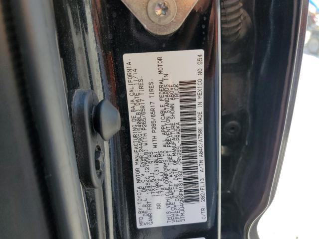 3TMJU4GN3FM181182 - 2015 TOYOTA TACOMA DOUBLE CAB PRERUNNER BLACK photo 13