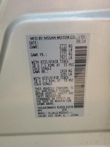 5N1AR2MN6FC600309 - 2015 NISSAN PATHFINDER S Gümüş foto 13