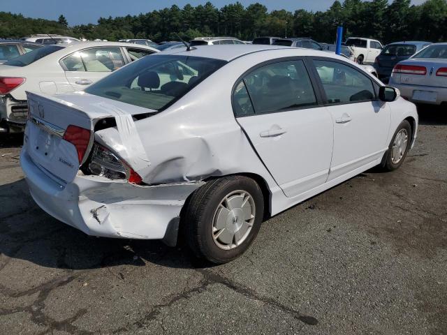 JHMFA3F21BS000631 - 2011 HONDA CIVIC HYBRID WHITE photo 3
