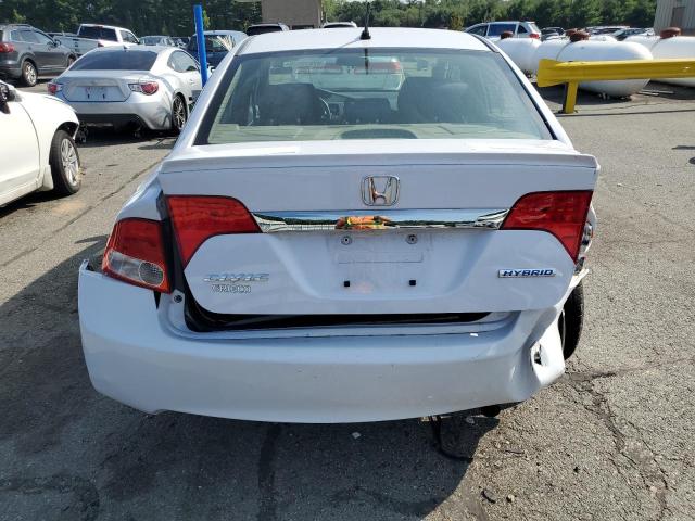JHMFA3F21BS000631 - 2011 HONDA CIVIC HYBRID WHITE photo 6