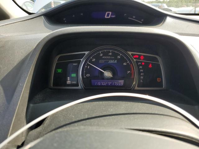 JHMFA3F21BS000631 - 2011 HONDA CIVIC HYBRID WHITE photo 9