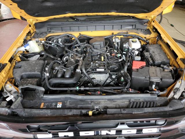 1FMDE5DH6NLB35663 - 2022 FORD BRONCO BASE YELLOW photo 12