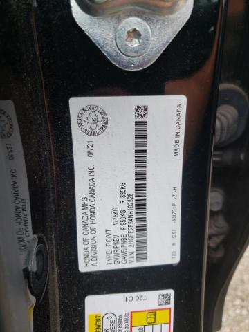 2HGFE2F54NH102528 - 2022 HONDA CIVIC SPORT 黑色 照片 12