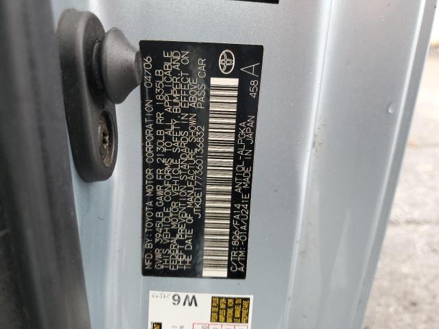 JTKDE177360136832 - 2006 TOYOTA SCION TC 蓝色 照片 13