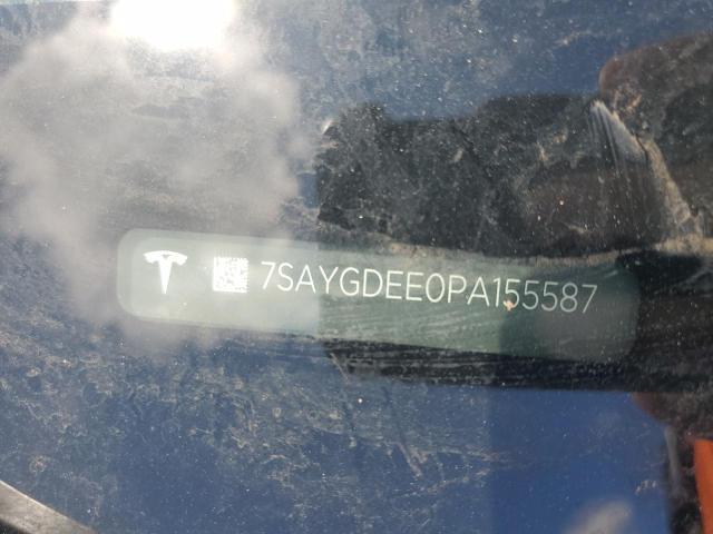 7SAYGDEE0PA155587 - 2023 TESLA MODEL Y ლურჯი ფოტო 12