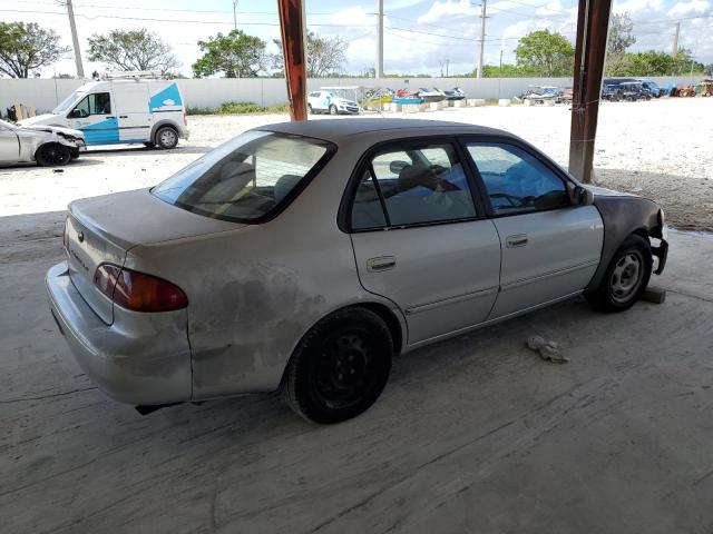 1NXBR12E32Z589775 - 2002 TOYOTA COROLLA CE SILVER photo 3