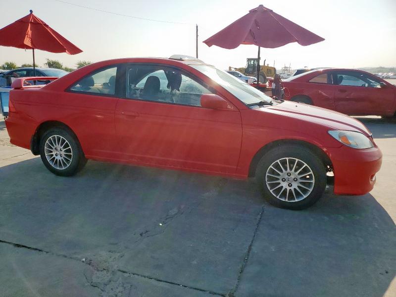 1HGEM22975L053237 - 2005 HONDA CIVIC EX RED photo 4