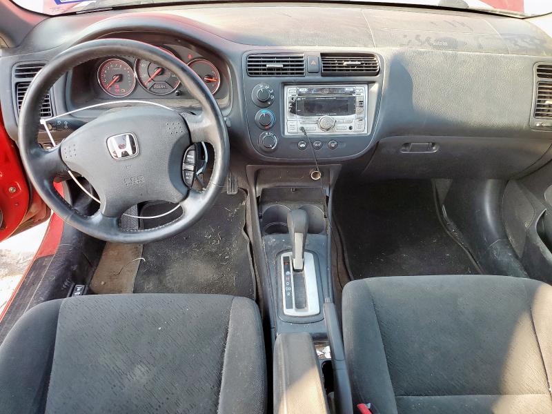 1HGEM22975L053237 - 2005 HONDA CIVIC EX RED photo 8
