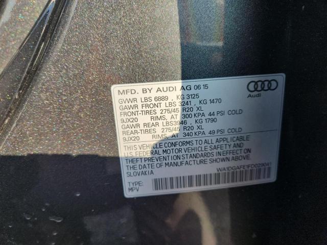 WA1DGAFE1FD029041 - 2015 AUDI Q7 PRESTIGE GRAY photo 13