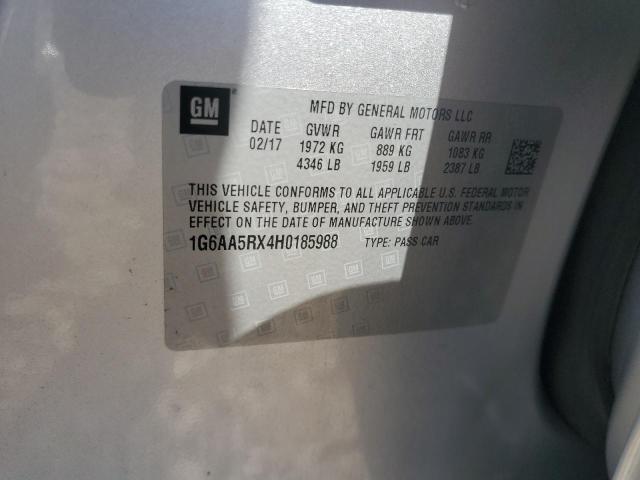 1G6AA5RX4H0185988 - 2017 CADILLAC ATS 银色 照片 13