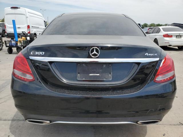 55SWF4KB4HU232370 - 2017 MERCEDES-BENZ C 300 4MATIC BLACK photo 6