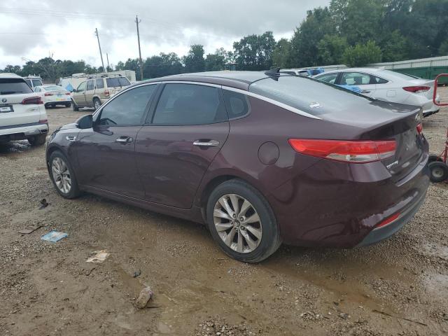 5XXGU4L37HG175324 - 2017 KIA OPTIMA EX BURGUNDY photo 2