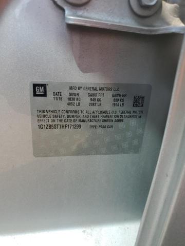 1G1ZB5ST7HF171299 - 2017 CHEVROLET MALIBU LS SILVER photo 12