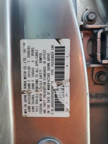 JH4CU26659C005374 - 2009 ACURA TSX SILVER photo 12