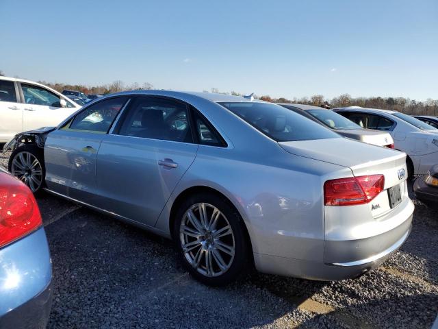 WAURGAFD9DN027397 - 2013 AUDI A8 L QUATTRO SILVER photo 2