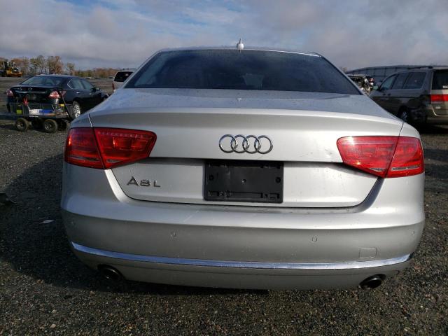 WAURGAFD9DN027397 - 2013 AUDI A8 L QUATTRO SILVER photo 6