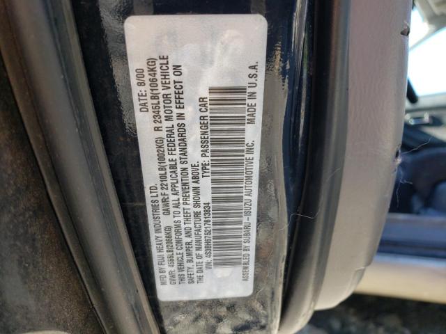 4S3BH675217613834 - 2001 SUBARU LEGACY OUTBACK AWP 灰色 照片 12