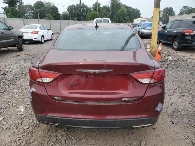1C3CCCDG3FN636411 - 2015 CHRYSLER 200 S MAROON photo 6