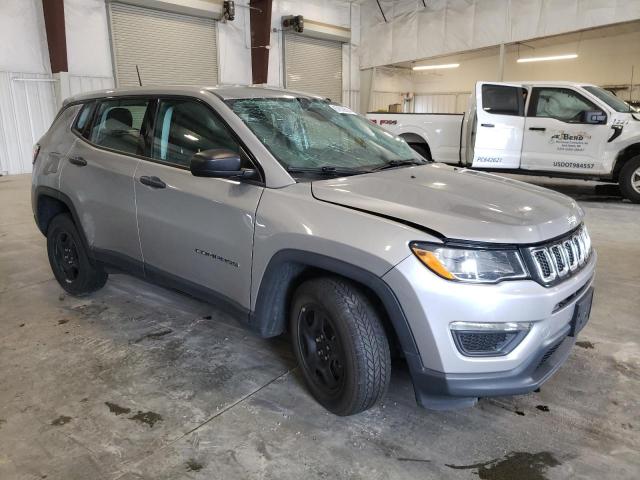 3C4NJDABXKT787569 - 2019 JEEP COMPASS SPORT SILVER photo 4