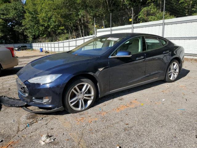 5YJSA1H16EFP43800 - 2014 TESLA MODEL S ლურჯი ფოტო 1